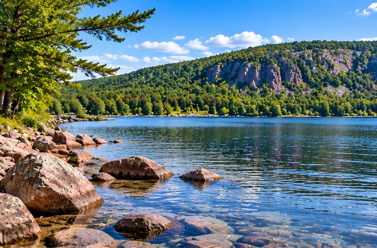 Devils Lake near Baraboo Wisconsin
