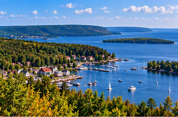 Bayfield Wisconsin overlooking Lake Superior