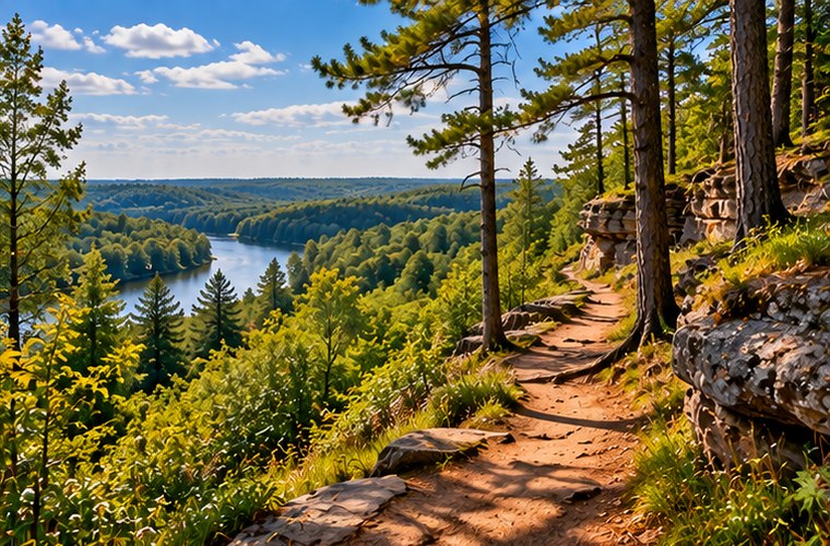 Forest and outdoor scenery in Central Wisconsin
