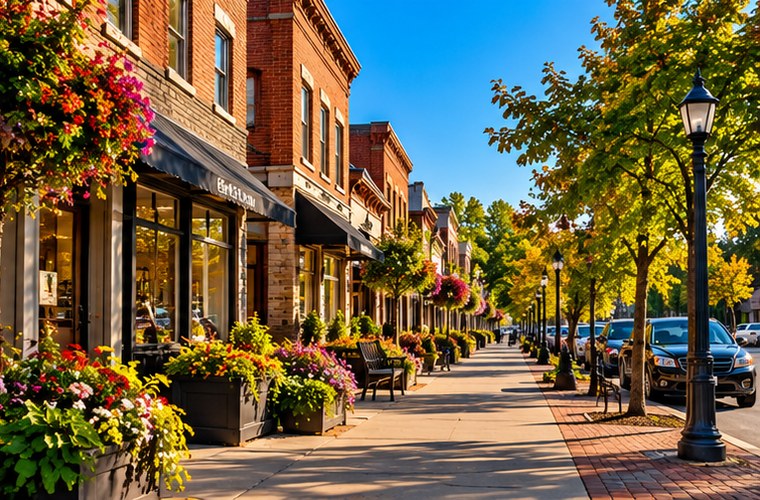 Downtown Eagle River Wisconsin