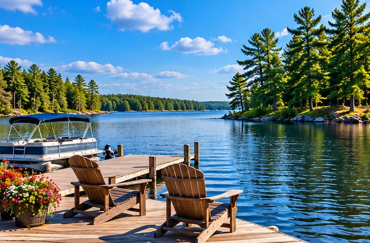 Lake near Eagle River Wisconsin