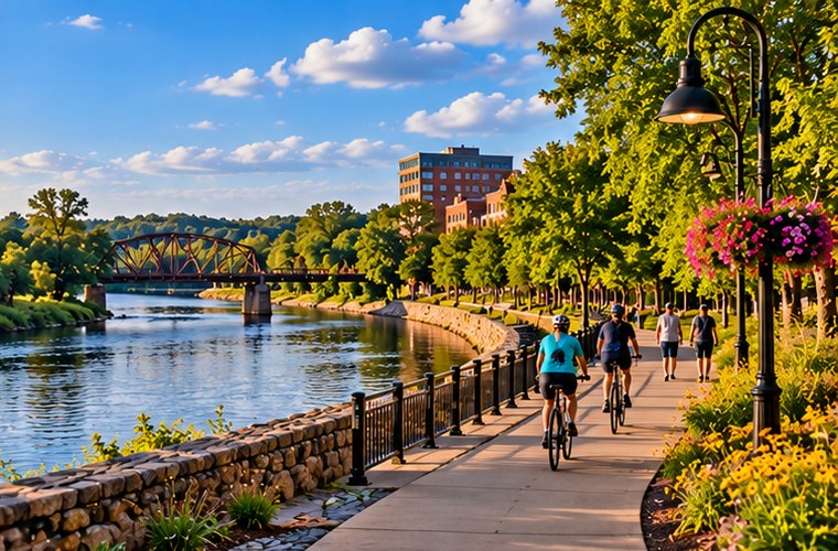 Eau Claire Wisconsin riverfront