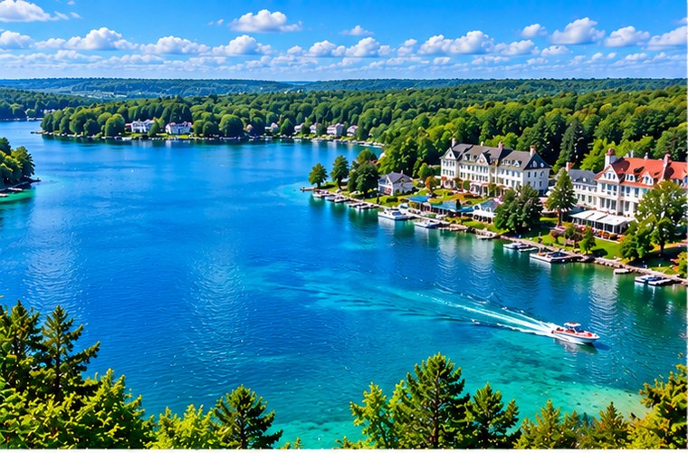 Elkhart Lake Wisconsin waterfront