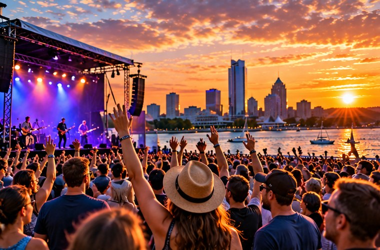 Outdoor festival in Wisconsin