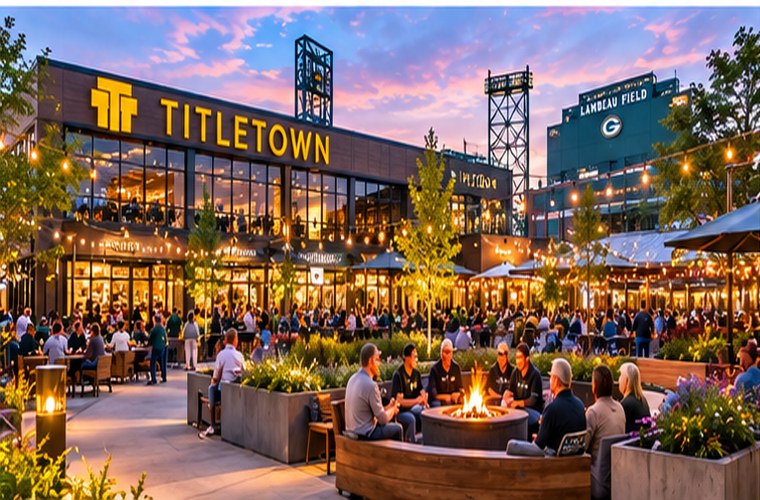 Titletown district near Lambeau Field
