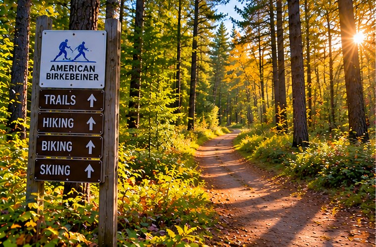 Forest trail near Hayward Wisconsin