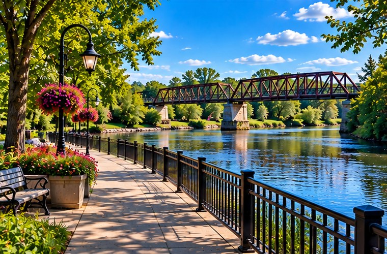 Rock River in Janesville Wisconsin