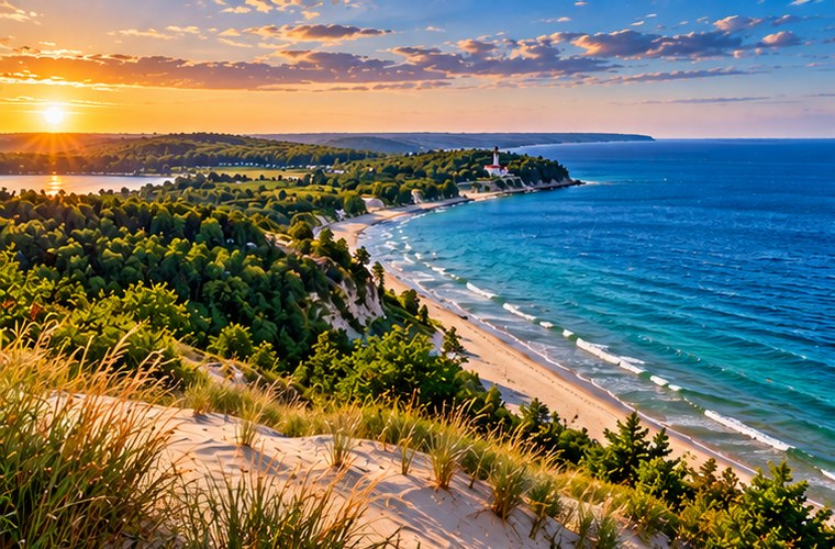 Wisconsin shoreline along Lake Michigan