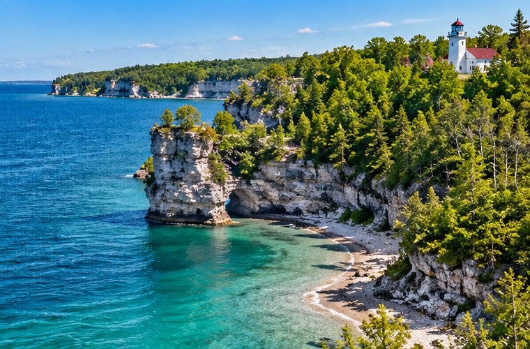 Romantic waterfront getaway in Door County Wisconsin