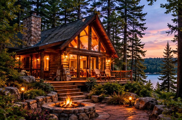 Cozy romantic cabin getaway in Wisconsin