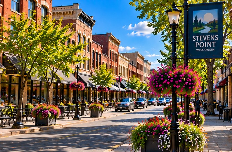 Downtown Stevens Point Wisconsin