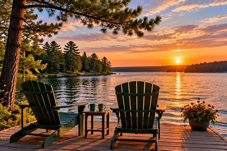 Wisconsin lake cabin weekend getaway